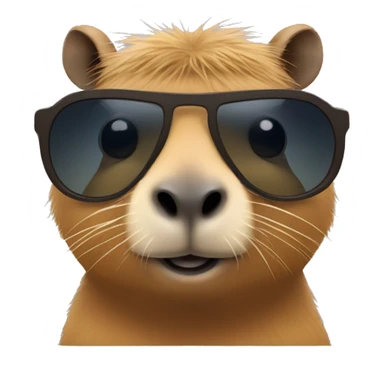 Capybara with sunglasses  sticker