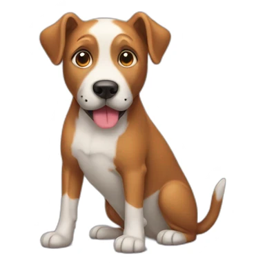 a pooping dog sticker