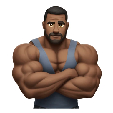 Huge Muscle daddy flexing pecs sticker