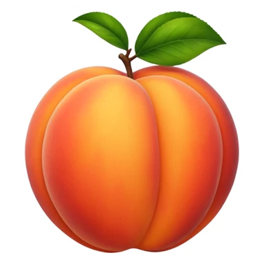 Peach sticker