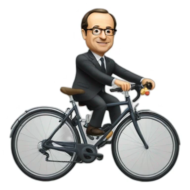 hollande fait du vélo sticker