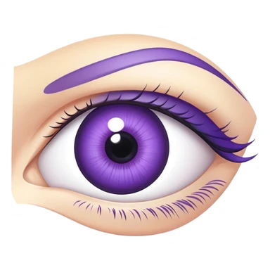 purple eye sticker