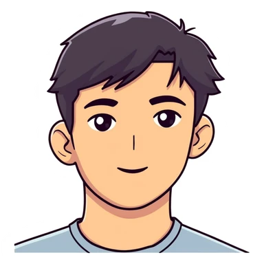 dark-haired male portrait close-up sticker