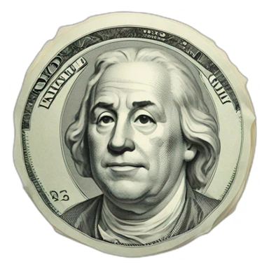 billetde de dolar con alas sticker