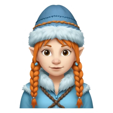 Women in the artic circle as a troll sticker