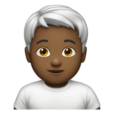 2 white toddlers sticker