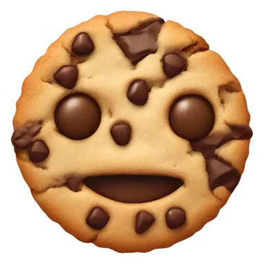 Cookies with chocolate sticker