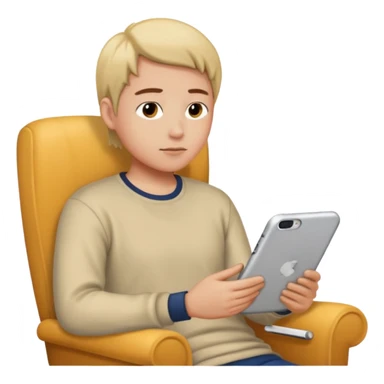 person watching a movie in their living room sticker