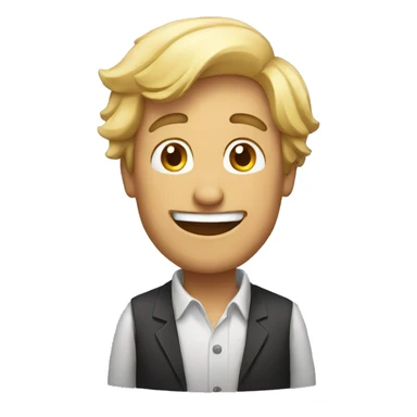 a man celebrating sticker