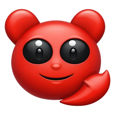 Heard red and black  sticker