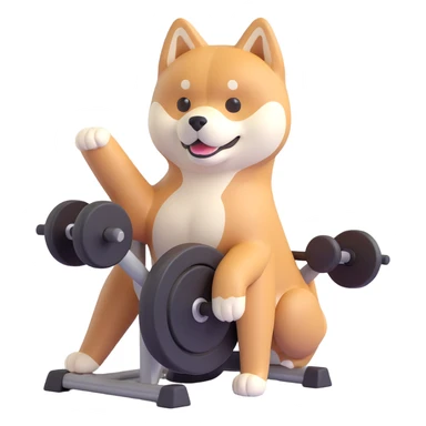 shiba inu at ggym sticker