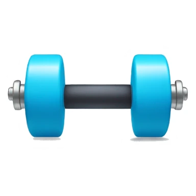 Light blue dumbbells  sticker
