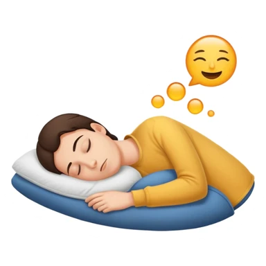 person sleeping on their back sticker