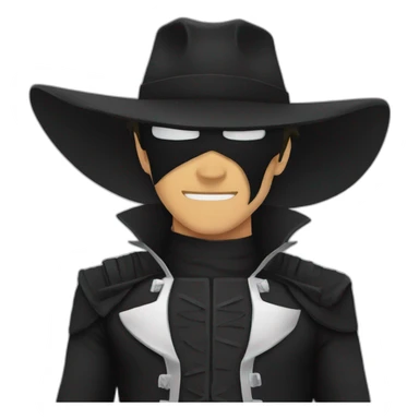 Zorro one piece sticker