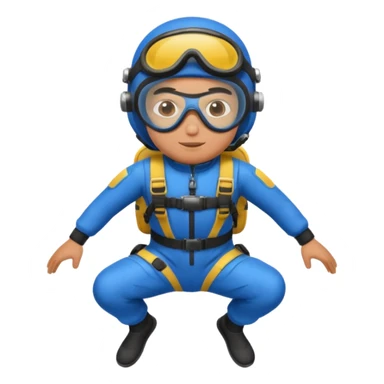 parachute diver sticker