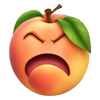 big juicy peach sticker