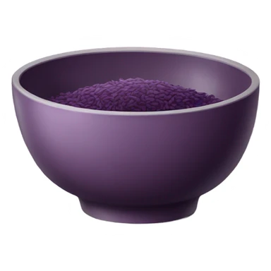 a bowl of korean purple rice sticker