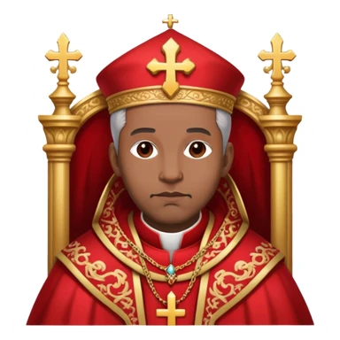 bishop dressed in red sticker