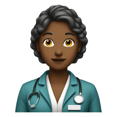woman-doctor-with-children sticker
