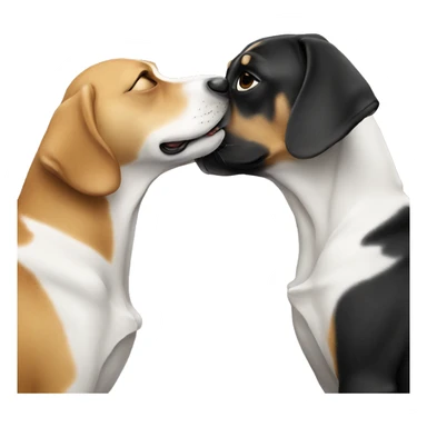 Dog kiss sticker