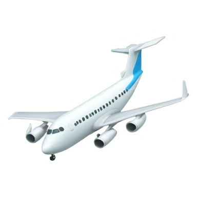 Plane landing in island sticker