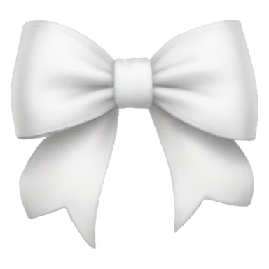 White bow sticker