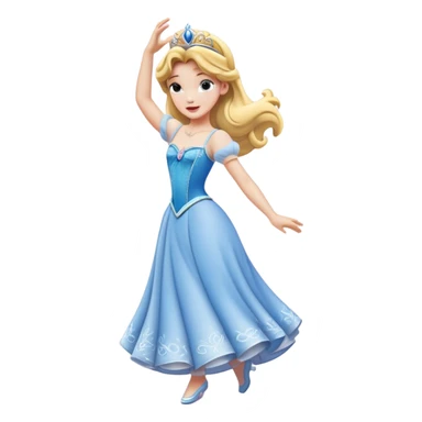 princesse disney qui danse  sticker