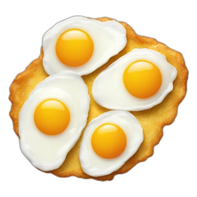 double yolk fried egg sticker