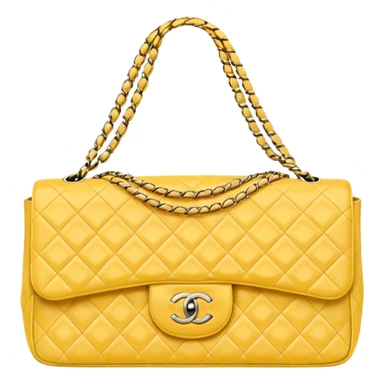 light yellow chanel bag sticker