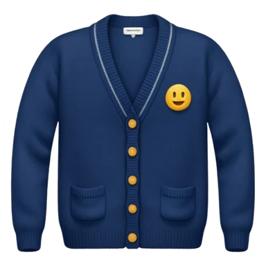 navy cardigan sticker