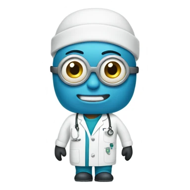 Minion in hospital scrubs sticker