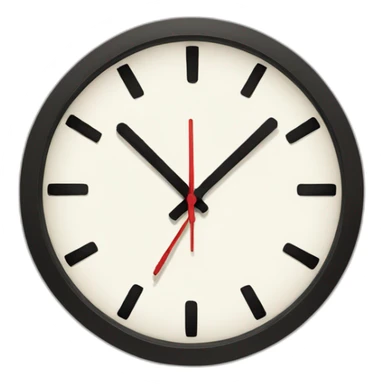 crossed out clock sticker