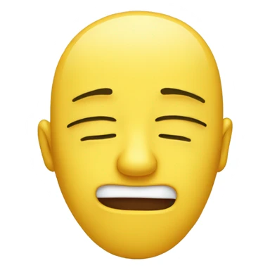 Teary eyed yellow face covering mouth  sticker