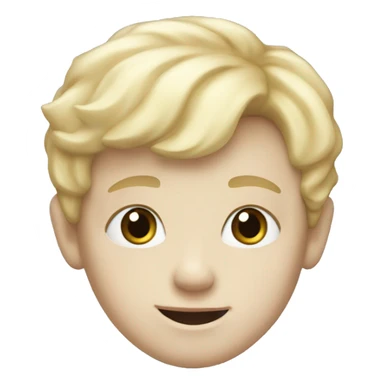 A porcelain blond boy sticker
