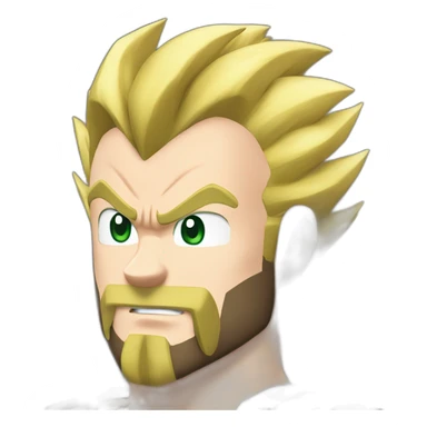 Vegeta beard blond sticker