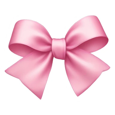 A light pink ribbon bow sticker