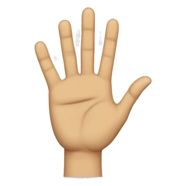 Hand ist flach und der Mittelfinger beugt nach vorne sticker