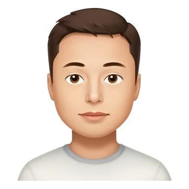 elon musk as a rice university student  sticker