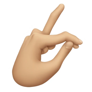 Fingers making a L shape like loser  sticker