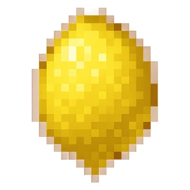 A single, inanimate lemon with a leaf, no facial features, in a transparent background, keep the style consistent with the original image. sticker