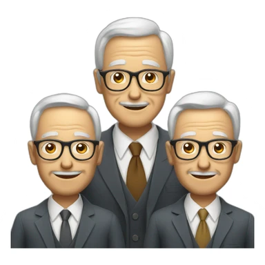 three old business men sticker