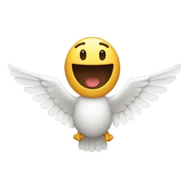 Me flying while flapping my hands sticker