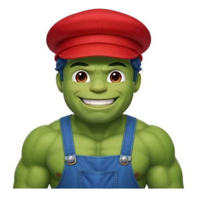 Hulk mario   sticker