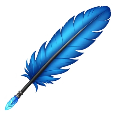 A quill with an ai-spark sticker