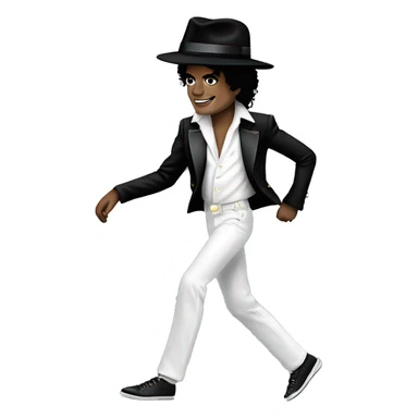 Michael jackson moonwalking sticker