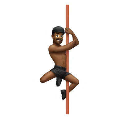 Pole Dance man  sticker