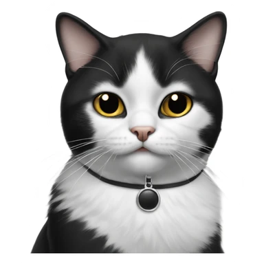 Black and white cat wearing a pirate eye patch sticker