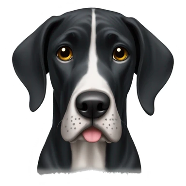 Black Great Dane  sticker
