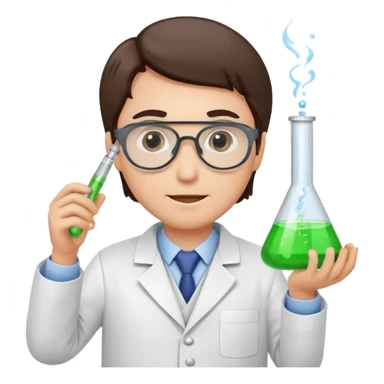 scientist working in a lab sticker