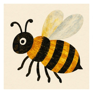 Eric carle bee sticker